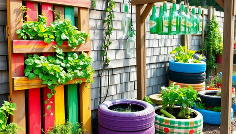 A Quirky Guide to Building a Kitchen Garden with Recycled Stuff