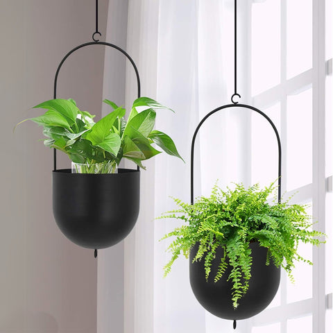 ecofynd 6 Inch Metal Hanging Planter