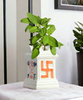 ecofynd Ceramic Tulsi Plant Pot