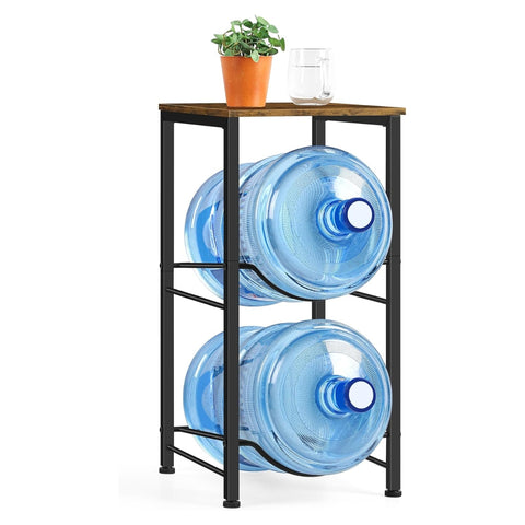 ecofynd 2 Tier Water Dispenser Stand with Top Shelf