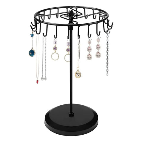 Ecofynd Metal Rotating Jewelry Organizer Stand