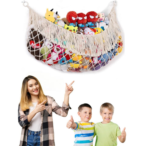 Macrame Stuffed Animal Toy Hammock