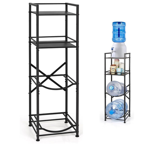 ecofynd 2 Tier Water Dispenser Stand with 2 Top Shelf