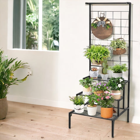 Bloom 4 Tier Metal Planter Stand