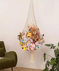 Ecofynd Macrame Soft Toy Organizer | Toy Hammock