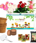 ecofynd 3 in 1 DIY Growkit for Zinnia, Balsam & Dahlia