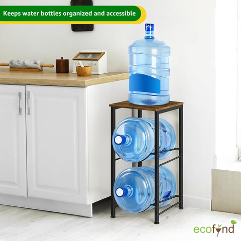 ecofynd 2 Tier Water Dispenser Stand with Top Shelf