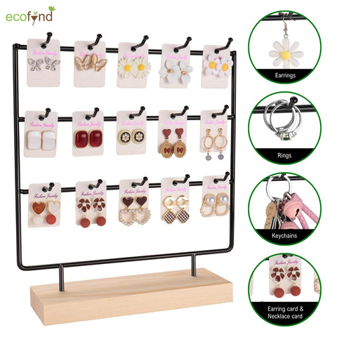 Ecofynd Metal 3 Layer Jewelry Organizer Stand