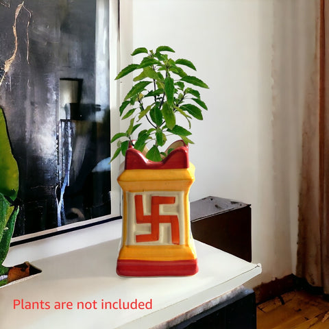 Ceramic Tulsi Plant Pot