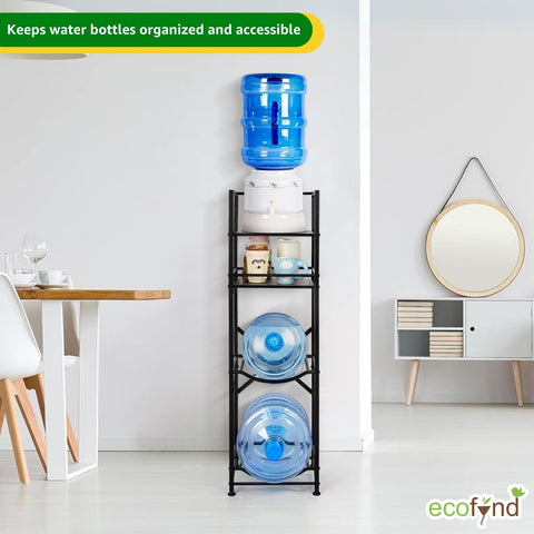 ecofynd 2 Tier Water Dispenser Stand with 2 Top Shelf