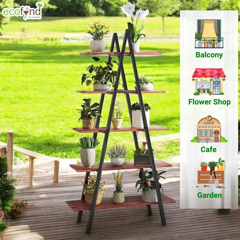 ecofynd Trivo A-Shaped Metal Planter Stand