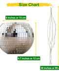 ecofynd Hanging Disco Ball Glass Planter