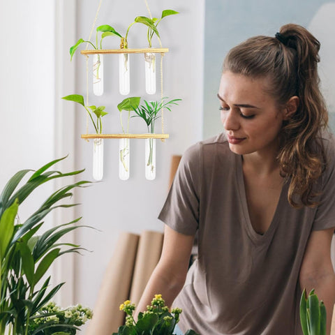 ecofynd 2-Tier Wall Hanging Test Tube Planter