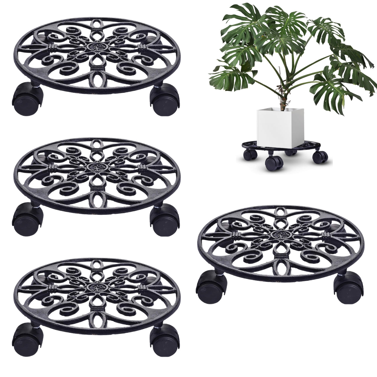 SpinX Metal Plant Stand