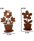 Ecofynd Unfinished Wooden Flower Cutouts Craft Kits