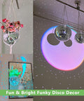 ecofynd Hanging Disco Ball Glass Planter