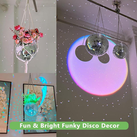 Hanging Disco Ball Glass Planter