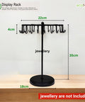 Ecofynd Metal Rotating Jewelry Organizer Stand