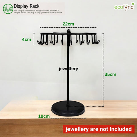 Ecofynd Metal Rotating Jewelry Organizer Stand