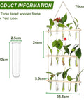 ecofynd 3-Tier Wall Hanging Test Tube Planter