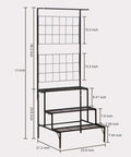 ecofynd Bloom 4 Tier Metal Planter Stand