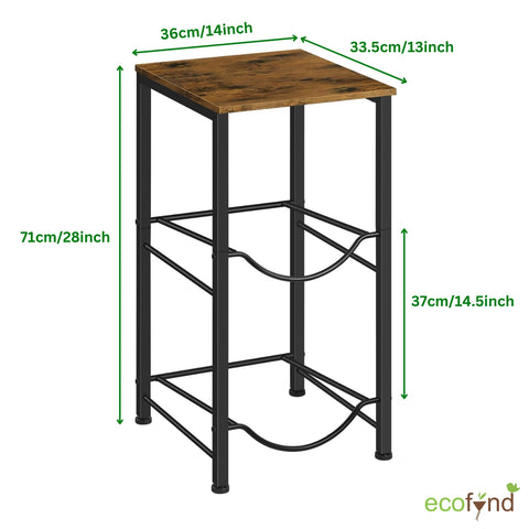 ecofynd 2 Tier Water Dispenser Stand with Top Shelf