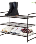 ecofynd 3-Layer Metal Shoe Rack