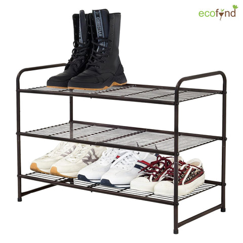 ecofynd 3-Layer Metal Shoe Rack