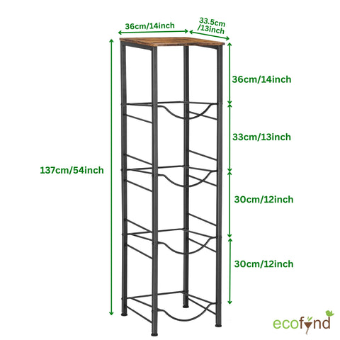 ecofynd 4 Tier Water Dispenser Stand with Top Shelf