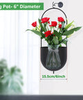 ecofynd 6 Inch Metal Hanging Planter