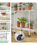 ecofynd Zuri Plant Stands for Outdoor Balcony with Wheels