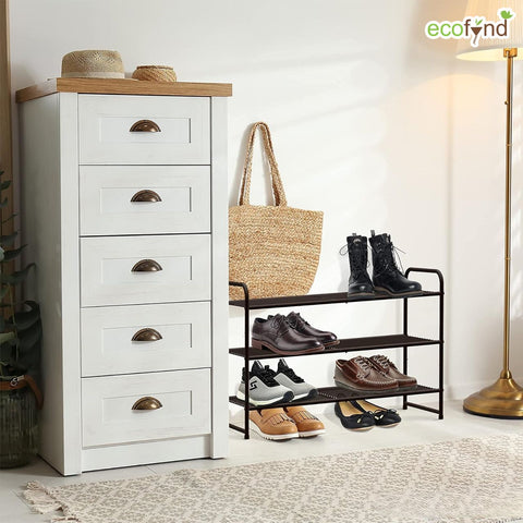 ecofynd 3-Layer Metal Shoe Rack