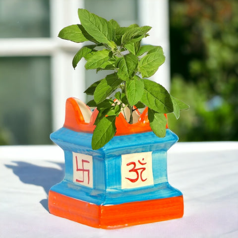 Ceramic Tulsi Plant Pot