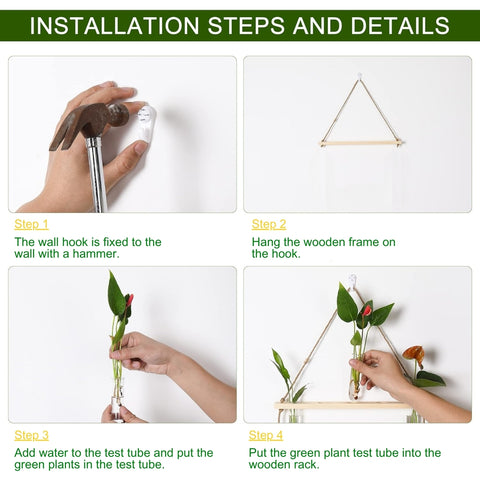 1-Tier Wall Hanging Test Tube Planter.