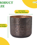 ecofynd Adam Metal Plant Pot