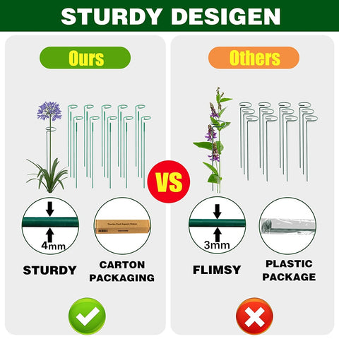 Ecofynd Metal Plant Stakes