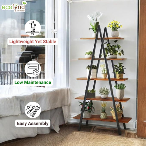 ecofynd Trivo A-Shaped Metal Planter Stand