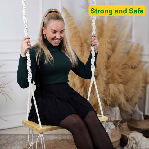 Macrame Swing Chair for Adults & Kids