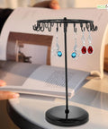 Ecofynd Metal Rotating Jewelry Organizer Stand