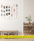 Ecofynd Berlin Macrame Photo Display Wall Hanging