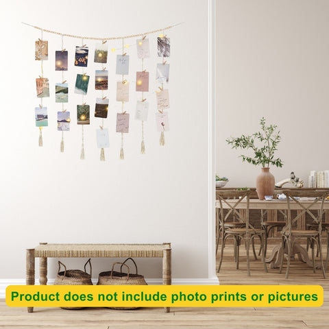 Berlin Macrame Photo Display Wall Hanging