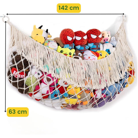 Macrame Stuffed Animal Toy Hammock