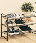 ecofynd 3-Layer Metal Shoe Rack