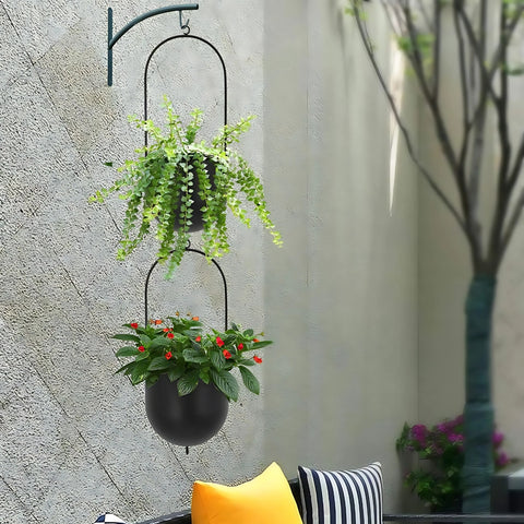 ecofynd 6 Inch Metal Hanging Planter