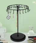 Ecofynd Metal Rotating Jewelry Organizer Stand