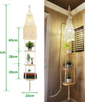 ecofynd 3 Tier Plant Hanger with Cotton Chandelier