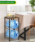 ecofynd 2 Tier Water Dispenser Stand with Top Shelf