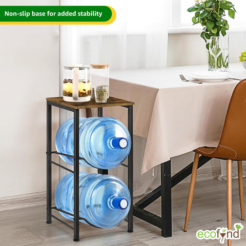 ecofynd 2 Tier Water Dispenser Stand with Top Shelf