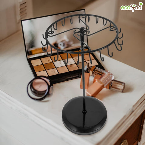 Ecofynd Metal Rotating Jewelry Organizer Stand