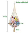 Ecofynd Macrame Soft Toy Organizer | Toy Hammock